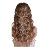 Accesorios For El Cabello De Novia Con Perlas Plateadas