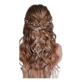 Accesorios For El Cabello De Novia Con Perlas Plateadas