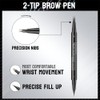 Dual Tip Eyebrow Pencil Waterproof with Comb Tip & Needle