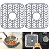 JOOKKI Sink Protectors for Kitchen Sink12.25"X11.5"Center Sink Mat 2pcs