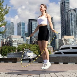 Honor Athletics 2.0 Cuerda para Saltar con Cuentas – Ajustable con Mangos Irrompibles y Cuentas a Prueba de Golpes para Entrenamiento Físico Avanzado