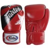 Fairtex Muay Thai Style Training Sparring Gloves, 16 oz, Red