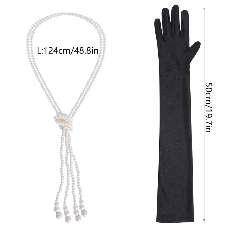 choyaxo 1920s Flapper Headpiece Set Roaring 20s Headpiece Great Gatsby