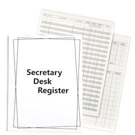 Registro de transacciones de chequera de 6.4 x 8.3 pulgadas, secretario de computadora, registro de cheques, registro de computadora, registro ejecuti