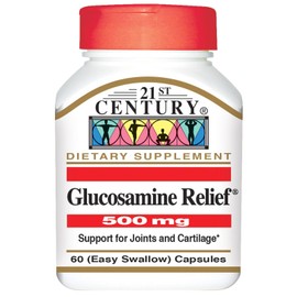 21st Century Glucosamine Relief 500mg - 60 Capsules, Pack of 6
