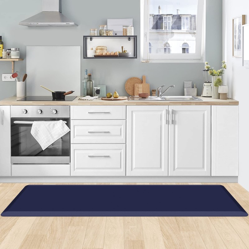 KitchenClouds Kitchen Mat Cushioned Anti Fatigue Kitchen Rug 17.3"x60" Waterproof