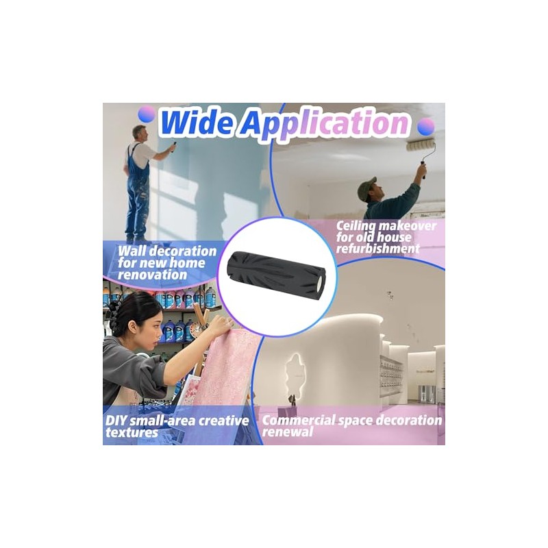 9-inch Crow's Foot Pattern Wall & Ceiling Special Textured Roller,