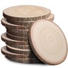 JILTWO 12Pcs 9-10 Inch Unfinished Wood Slices, Wood Rounds Cookies