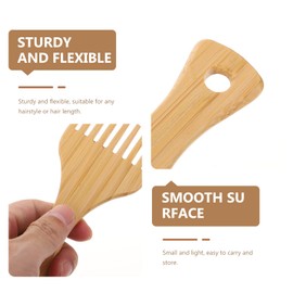 LALAFINA Hair Braiding Tool Wooden Hair Picks 2pcs Simple Practical Convenient Wide-tooth Combs Hair Styling Combs Hair Pick Combs Wooden Comb Mens Styling Comb