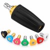 Turbo Nozzle for Pressure Washer – 360° Rotating Brass Sprayer