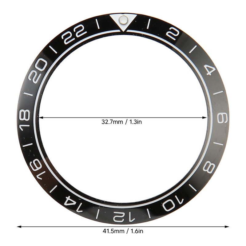 Watch Bezel Insert 41.5mm Ceramic Watch Bezel Ring Repair Replacement