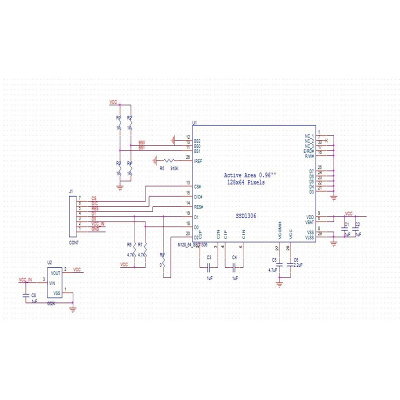 HiLetgo 0.96 Pulgadas SSD1306 I2C IIC SPI Serial 128X64 OLED