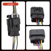 Powkos Male and Female Headlight Connector Plug Harness Pigtail 5-Pin