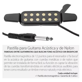 Mercader Digital Pastilla Para Guitarra Acústica / Cuerdas Metálicas Y Nylon