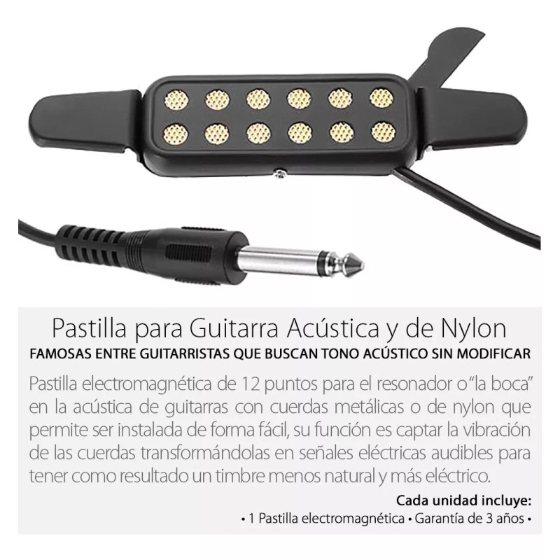 Mercader Digital Pastilla Para Guitarra Acústica / Cuerdas Metálicas Y