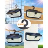 LUHLEE 526LEDs Solar Outdoor Lights Hanging on Fence 6000K Solar