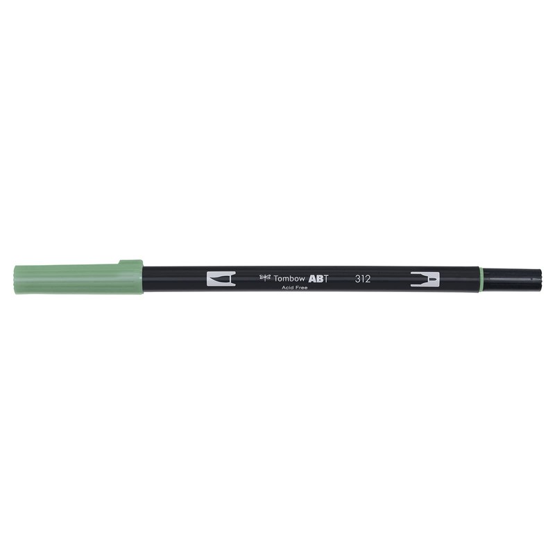 Tombow Doppelfasermaler ´DUAL BRUSH PEN ABT´, holley green
