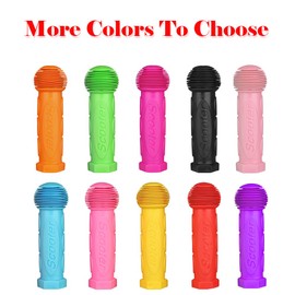 OTFAITP Scooter Grip Handlebar 1 Pair Bicycle Grip Fit for 2-3-4 Wheels Kid Kick Scooters,Children Bike,Rocking car,Drifting Scooter,Swing Scooter,Push Cart (Rose Pink)