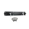 Garden Gate Shed Door Straight/Necked Tower Barrel Bolt Catch Black
