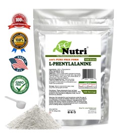 L-fenilalanina polvo puro 2,2 lb (1000 g) energía mental saludable estado de ánimo peso