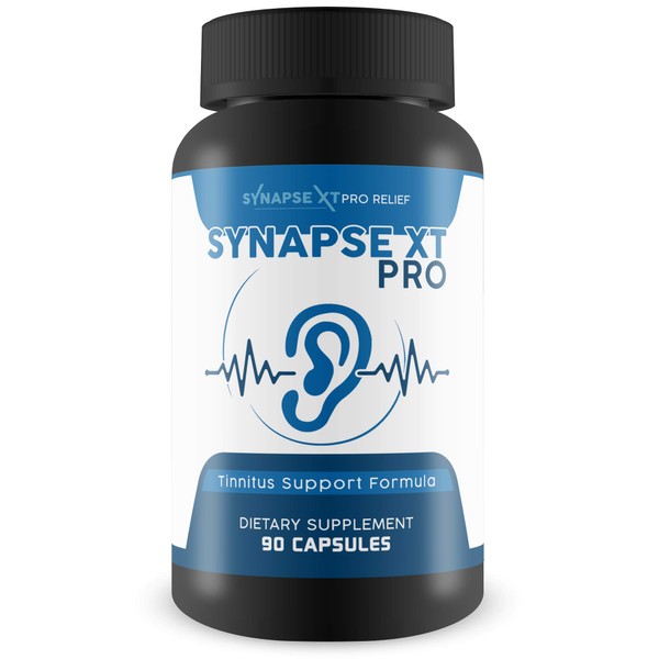 Synapse XT Pro - Tinnitus Support Formula - Support Reduced Inflammation, Noise, & Oxidation - Proprietary Tinnitus Herbal Relief Formula - Ginseng, Turmeric, & Many More Herbs, 90 Count (Pack of 1)