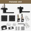 Brotima 1 Pack Keyed Entry Door Lever and Double Cylinder