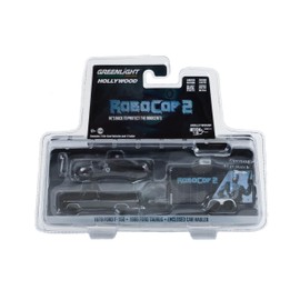 GL 1:64 Hollywood Hitch & Tow Series 11-1979 F&150 with 1986 Taurus Detroit Metro West Police in Enclosed Car Hauler 31150-A [Shipping from Canada]