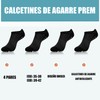 Calcetines Yoga para Mujeres y Hombres, 4 Pares Calcetas Pilates
