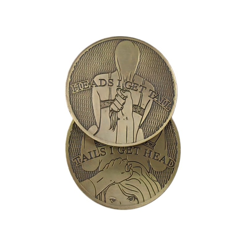 2 PCS Lucky Coin Heads I Get Tail Tails I