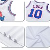 Men's Basketball Jersey Lola #10 Space Movie Jersey 90S Hip