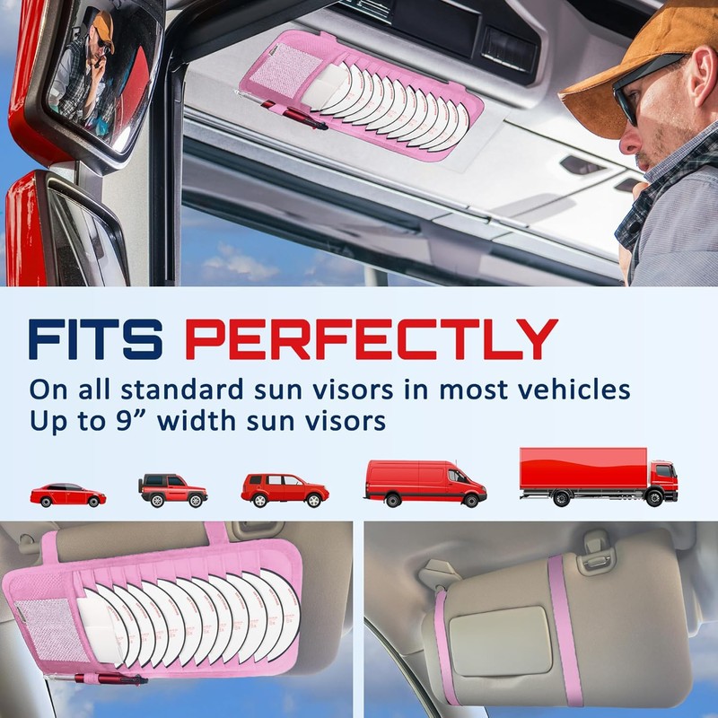 Fancy Mobility CD Case Holder for Car - Sun Visor