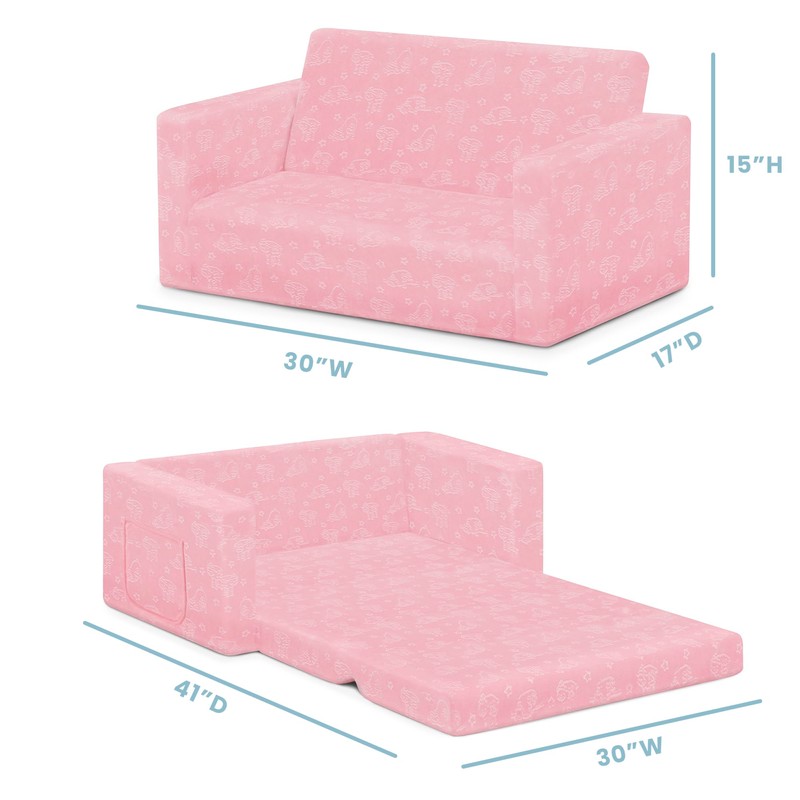 Delta Children Serta Perfect Sleeper Extra Wide Convertible Sofa to