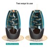 GURECOD Ceramic Reflowable Incense Burner with 50 Sandalwood Sticks +