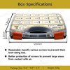 830Pcs M6 M8 M10 Flange Metric Bolt Assortment, Flanged Hex