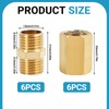 12 pieces 1/4 inch to 1/4 inch internal and external