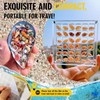 DEFIYEAR Acrylic Magnetic Seashell Display Box, 36 Grids Seashell Display