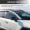Mengjiesi Side Window Visor 6 Piece Set for Toyota RAV4
