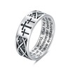 Lattd Cross Ring for Men with John 3:16 925 Sterling