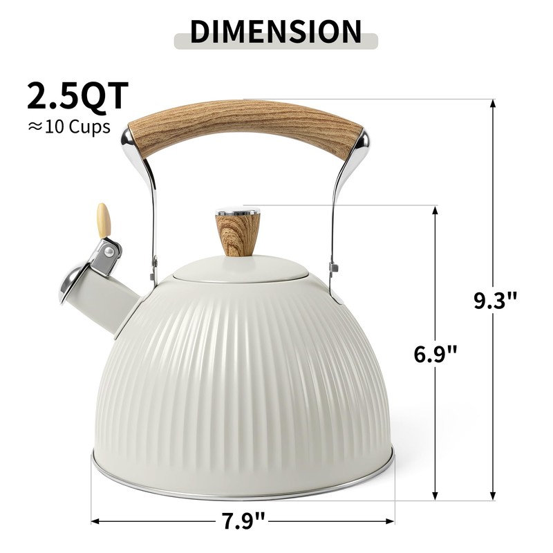 LONFFERY Tea Kettle for Stove Top