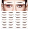 40 Pairs 6D Hair-Like Eyebrow Tattoo Stickers Waterproof Natural Fake
