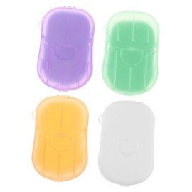 TOVINANNA Travel Soap Sheets Portable Travel Soap Slices with Lavender Milk and Lemon Scents Compact and Convenient Hand Washing for Hotels and Outdoor Use