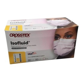Crosstex *50-Pieces* Crosstex Isofluid Earloop Face Mask ASTM Level 1 Pink GCIPK