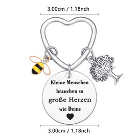 DIVSIC Leaving Gift Teacher, Leaving Gift Teacher, Teacher Gift, Teacher Gift, Keyring Teacher, Thank You Gifts Teacher, Gift For Teacher With Heart, silver-teacher-1