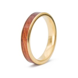 fablano Wooden Rings [100% Natural] for Rings Women and Men – Available as Ring Gold, Ring Silver, Ring Black & Rose Gold Women's Ring – Perfect Wedding Rings, Engagement Ring Women, Partner Rings,
