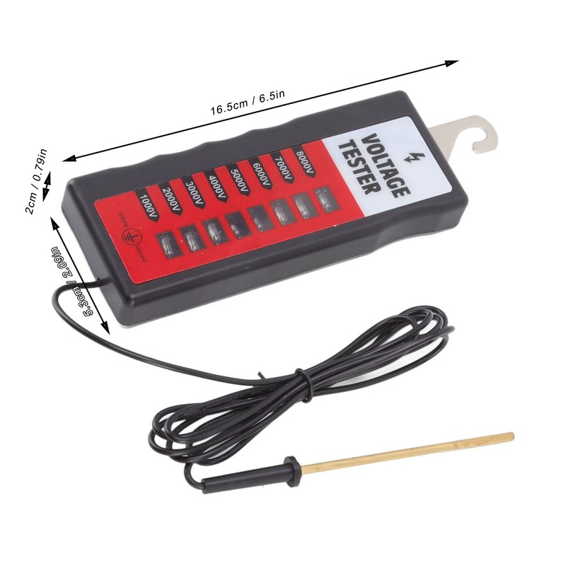 Electric Fence Tester LCD Screen Voltage Meter 10KV Portable Tool