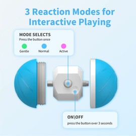 Cheerble Interactive Dog Toy Automatic Moving Ball, Wicked Ball for Big Dog (Not for Aggressive Chewers), Smart Robotic Indoor Outdoor Pet Toy, USB Rechargeable Toy for Medium Large Dogs