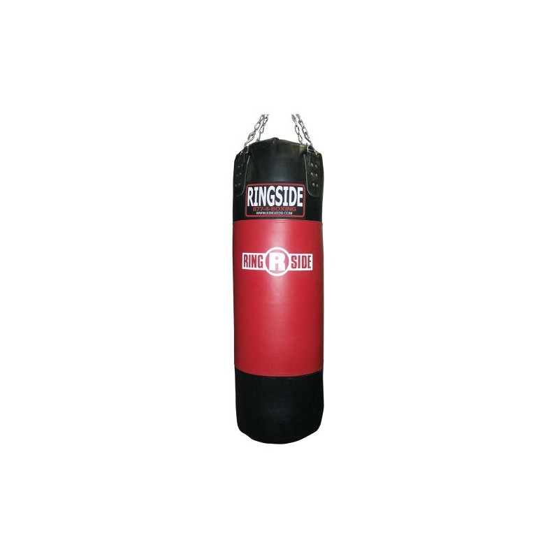 Ringside Unfilled Large Leather Heavy Bag Shells,Red / Black