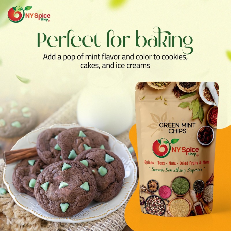 NY Spice Shop Mint Baking Chips - 1 Pound Delicious