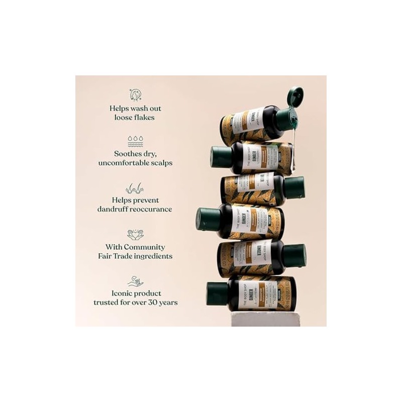 Body Shop Ginger anti-dandruff Shampoo - LARGE 400ml by The