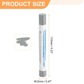 HARFINGTON 5pcs Wood Filler Sticks Wooden Wax Touch Up Furniture Repair Crayons for Scratch Hole Wood, Medium Gray C